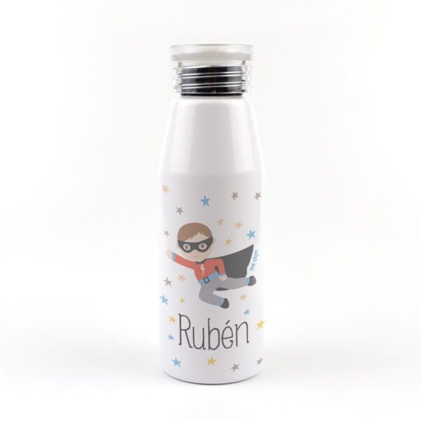 Botella aluminio superhéroe