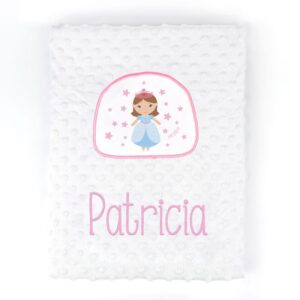 Manta aplique princesa personalizada