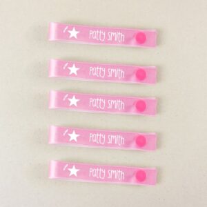 Pack 5 cintas para colgar ropa personalizadas estrella rosa