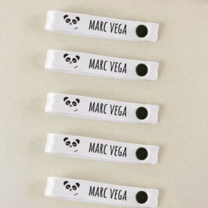Pack 5 cintas para colgar ropa personalizadas panda