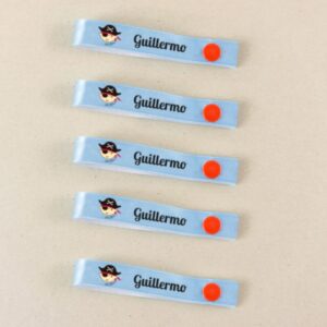 Pack 5 cintas para colgar ropa personalizadas pirata