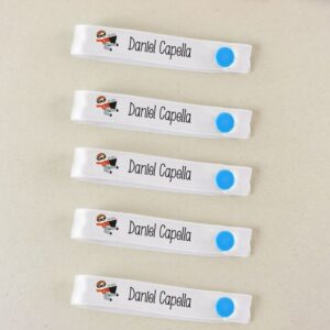 Pack 5 cintas para colgar ropa personalizadas superhéroe