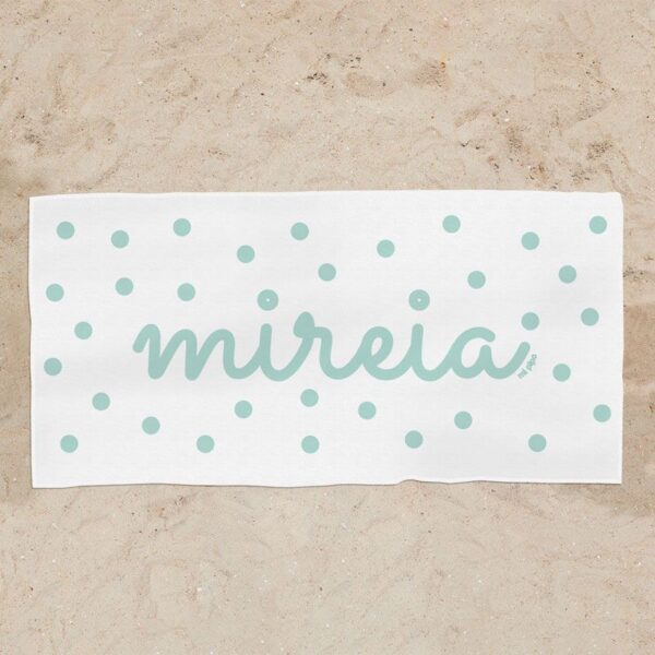 Toalla de baño gris personalizada dibujo a alegir - Imagen 2