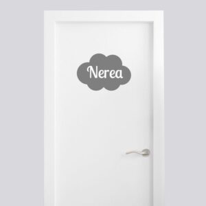 Vinilo decorativo nube antracita personalizado