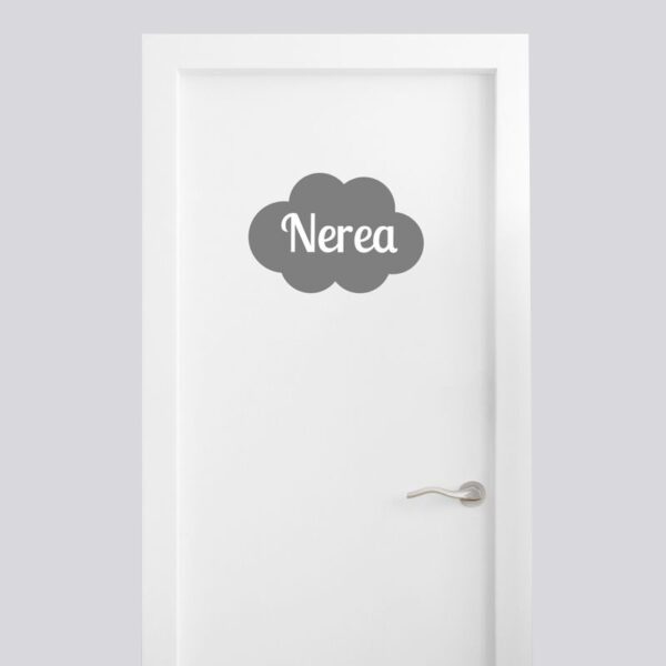Vinilo decorativo nube antracita personalizado