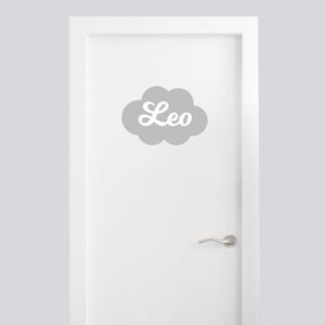 Vinilo decorativo nube gris personalizado