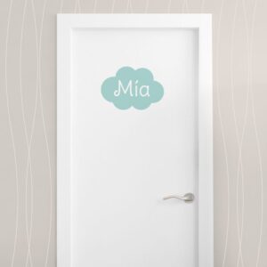 Vinilo decorativo nube menta personalizado