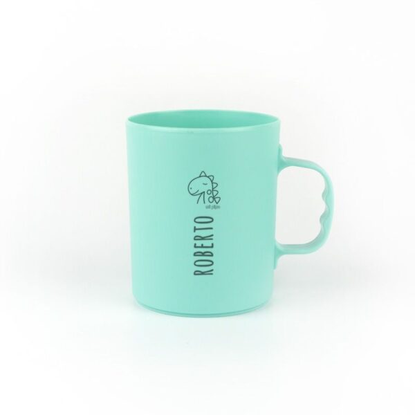 Taza básica personalizada dinosaurio (color a elegir)