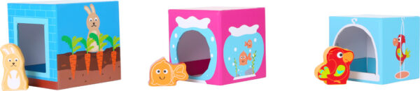 Cubos apilables con animales Small Foot - Imagen 2