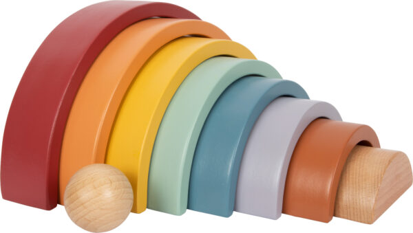Bloques de construcción de madera Arcoiris Safari Small Foot