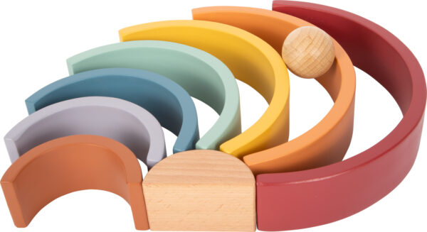 Bloques de construcción de madera Arcoiris Safari Small Foot - Imagen 6