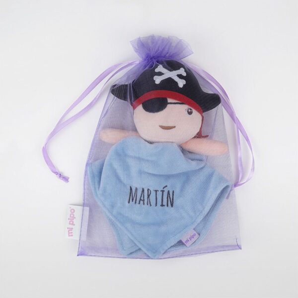 Doudou sonajero Pirata personalizado - Imagen 2
