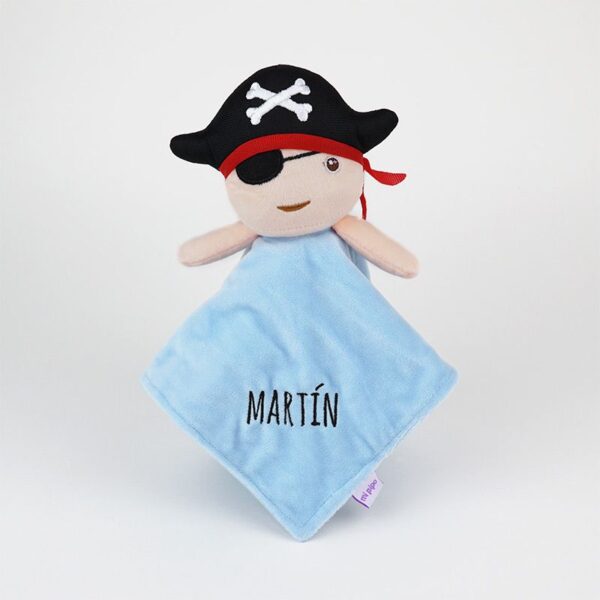 Doudou sonajero Pirata personalizado