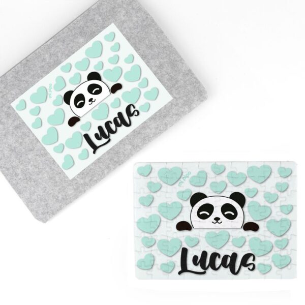 Puzzle Panda menta personalizado