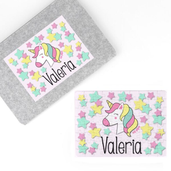 Puzzle Unicornio personalizado