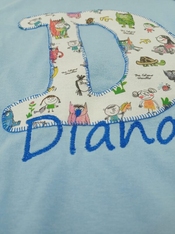 Camiseta personalizada Monstruo de Colores azul - Imagen 6