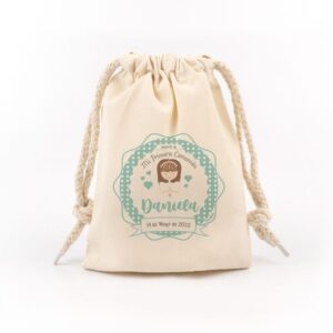 Bolsita Comunión Menta niña personalizada