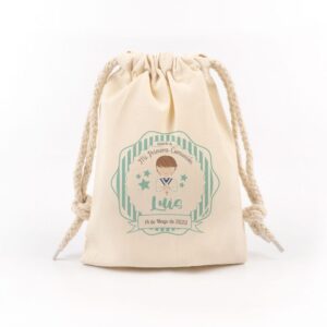 Bolsita Comunión Menta niño personalizada