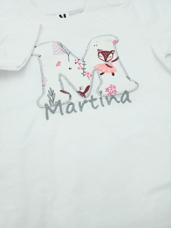 Camiseta personalizada bebé Cervatilla blanca - Imagen 2