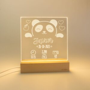 Lamparita cuadrada datos nacimiento panda