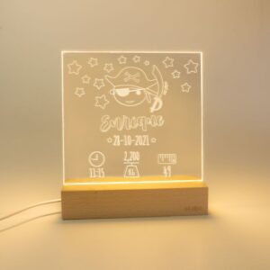 Lamparita cuadrada datos nacimiento pirata