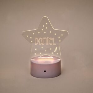 Lamparita estrella personalizada