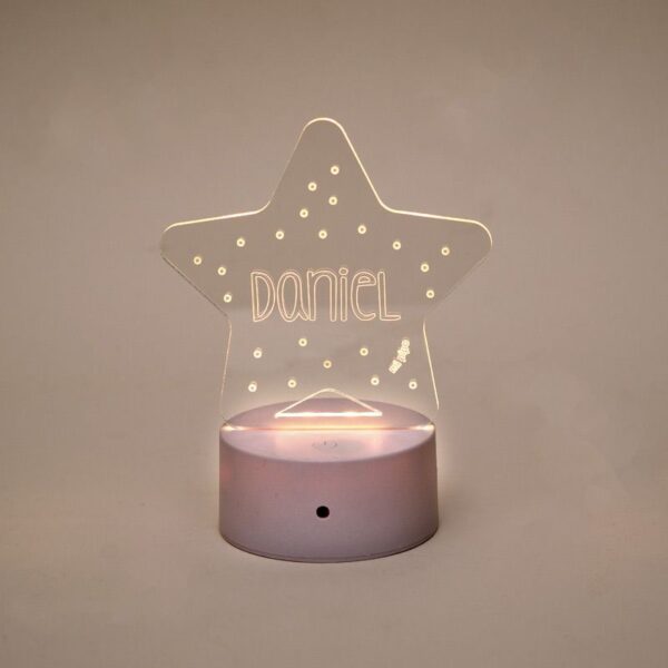 Lamparita estrella personalizada