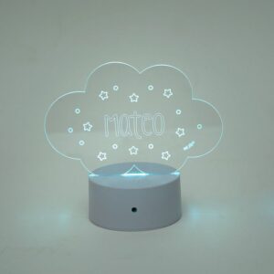 Lamparita nube con estrellitas personalizada