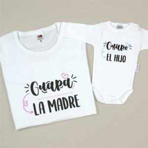 Pack 2 Prendas Guapa la madre, guapo el hijo