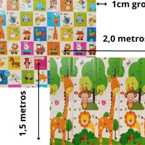 Alfombra de juegos reversible Foxy Jirafa