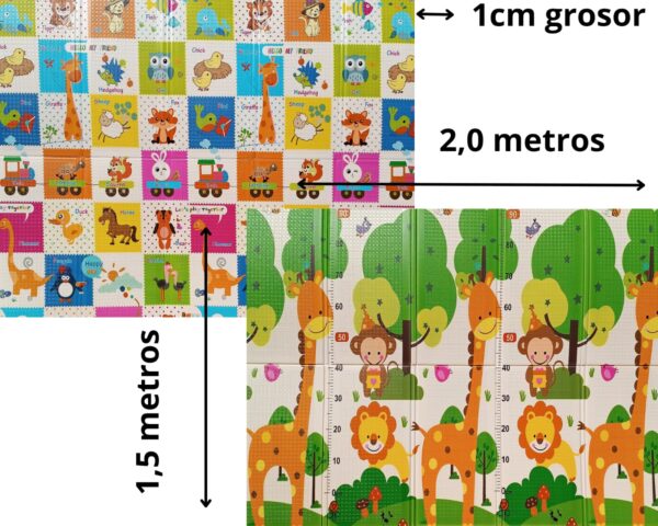 Alfombra de juegos reversible Foxy Jirafa