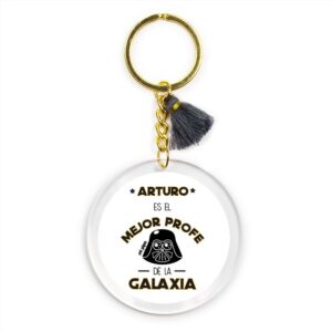 Llavero personalizado el mejor profe de la galaxia