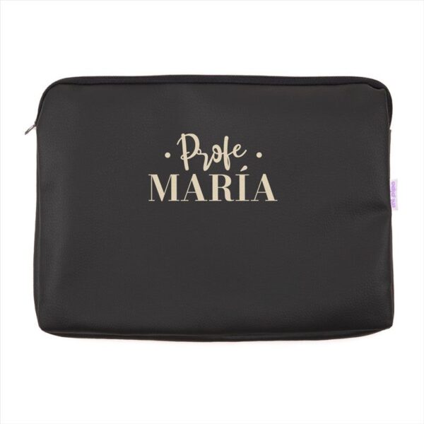 Portafolios polipiel negro personalizado