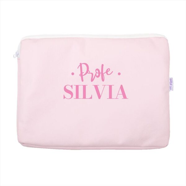 Portafolios polipiel rosa personalizado