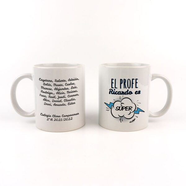 Delantal profe personalizado manitas