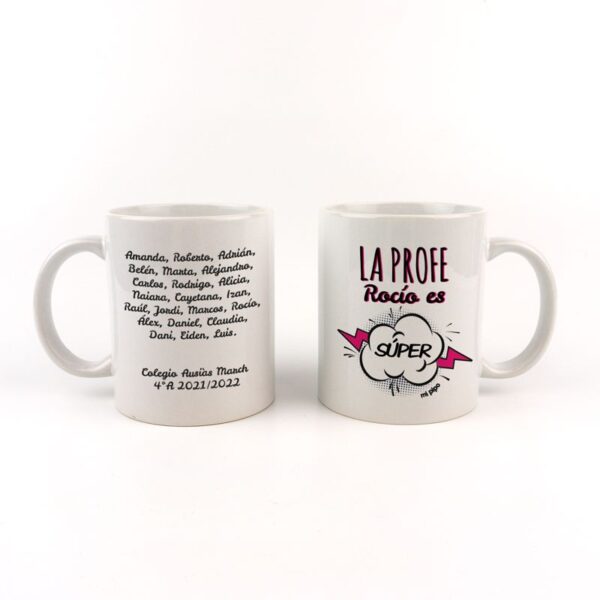 Delantal profe personalizado manitas