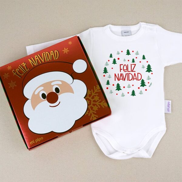 babidu body navideno feliz navidad arboles con cajita de regalo