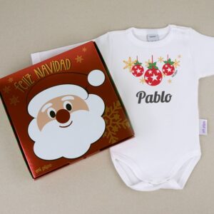 babidu body navideno personalizado navidad bolas con cajita de regalo