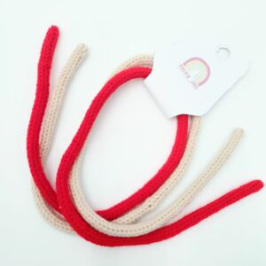 rojo y beige
