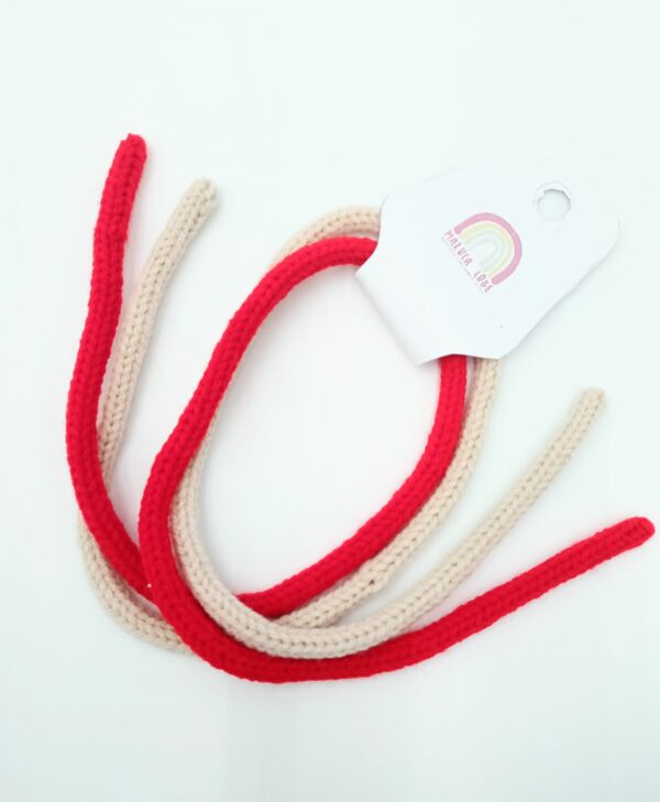rojo y beige