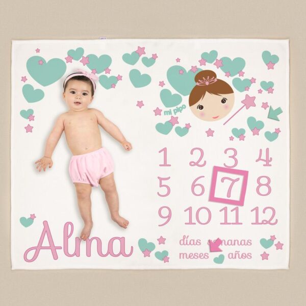 manta cumplemes hada personalizada